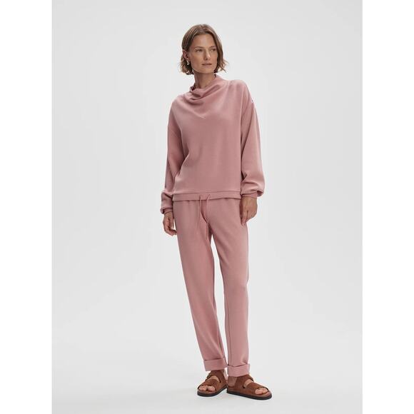 Varley Betsy Sweat Cowl Neck Double Soft Sweatshirt  Ash Rose Size S - Picture 4 of 12